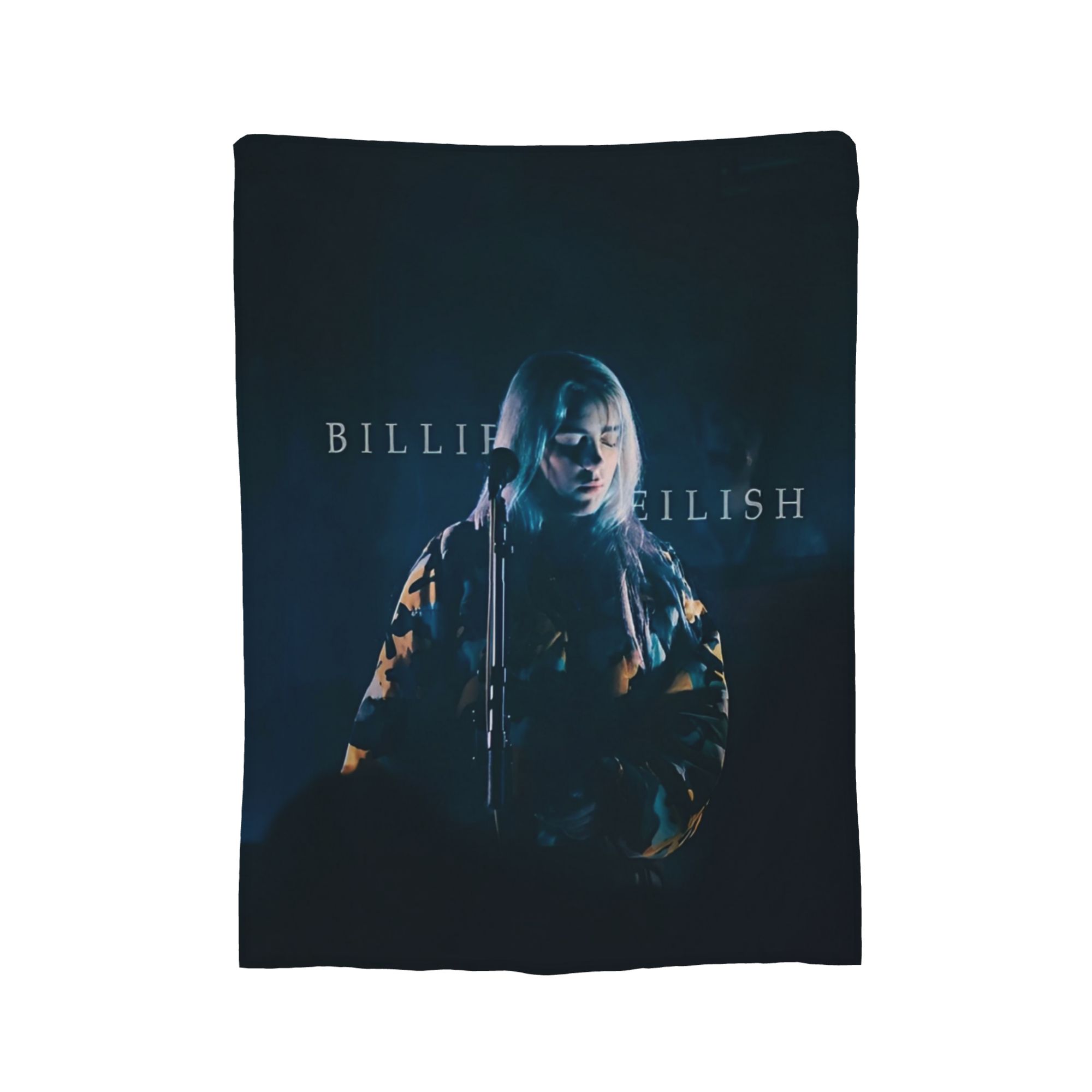 

Famous Singer B-Billie-Girl E-eilish Fleece Throw Blanket Blanket for Sofa Couch Lightweight Bedding Throws, 150x200cm
