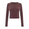 I Saw It First Womens/Ladies Rib Knit Long-Sleeved Top