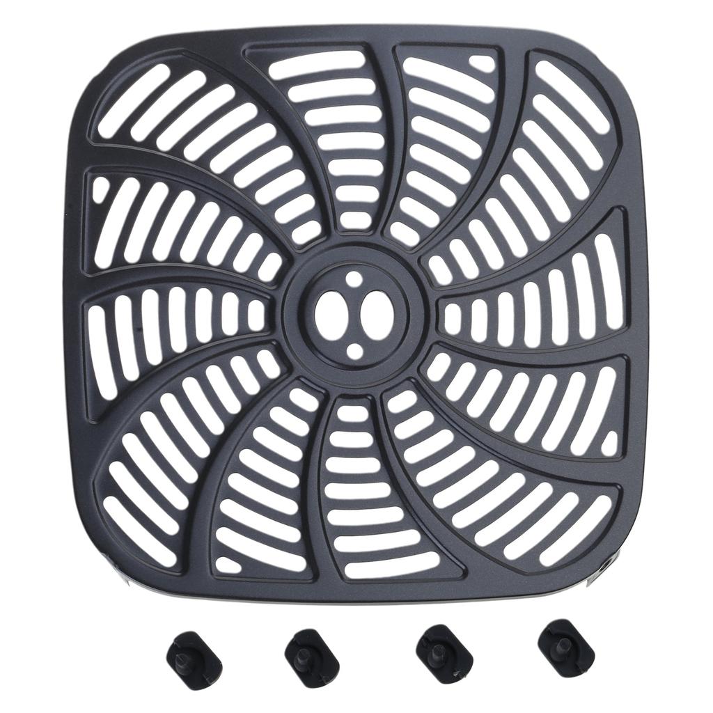 7QT Metal Liners Metal Pots Liners Metal Air Fryers Tray Square Air Fryers Plate Air Fryers Accessory for Cooking