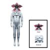 Demogorgonn Cannibal Flower Cosplay Costume Zentai Bodysuit with Petal Mask Men Women Halloween Horror Jumpsuit Party Outfit