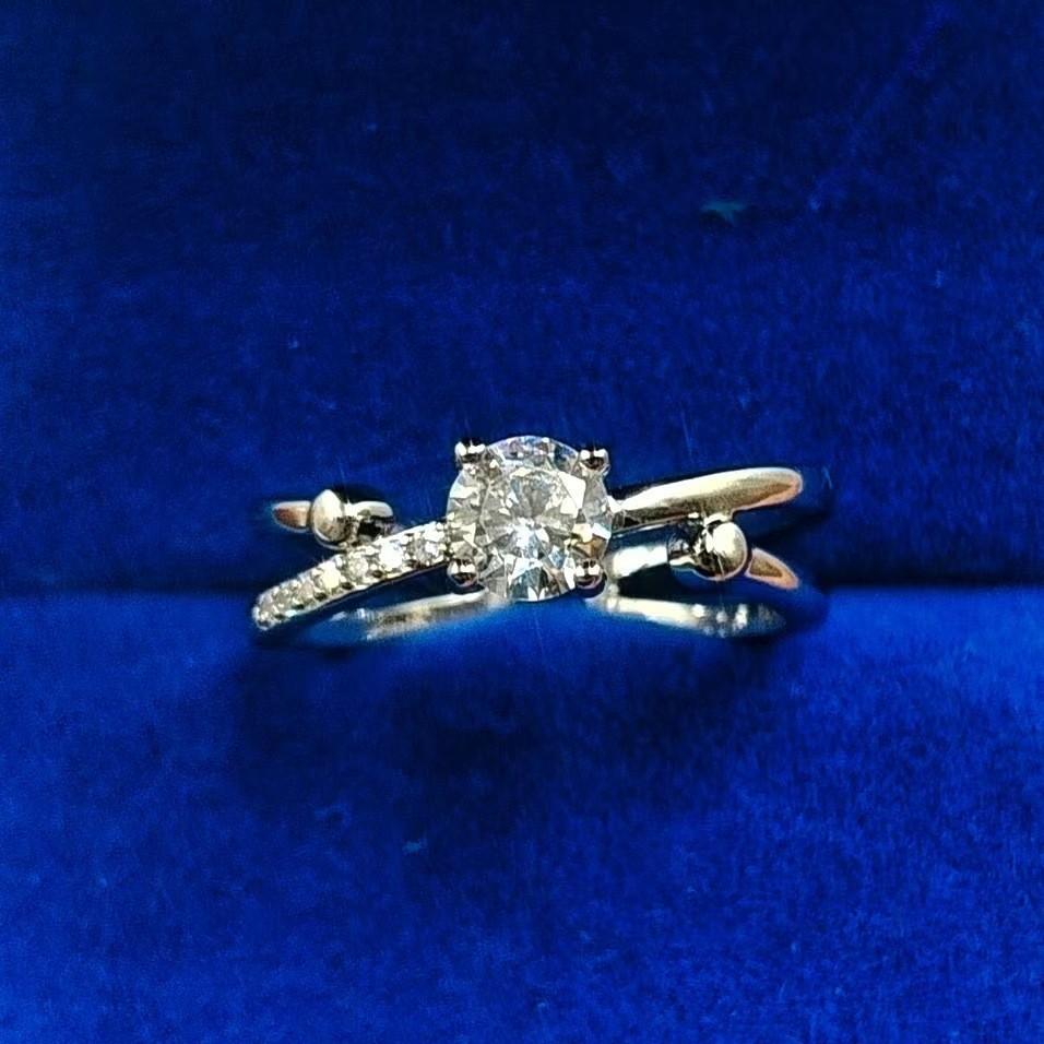 Imitation Multi-Color Flash Diamond Zircon Ring Women'S Light Luxury Niche Design Opening Adjustable Zircon Ring