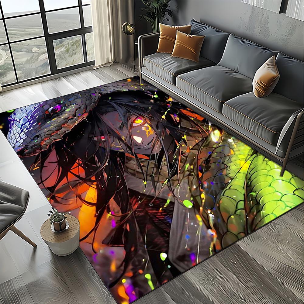 Cartoon 3D I-Itachi Japan Anime Carpet Rug for Living Room Bedroom Home Sofa Decoration,Kid Play Area Rug Non-slip Floor Mat