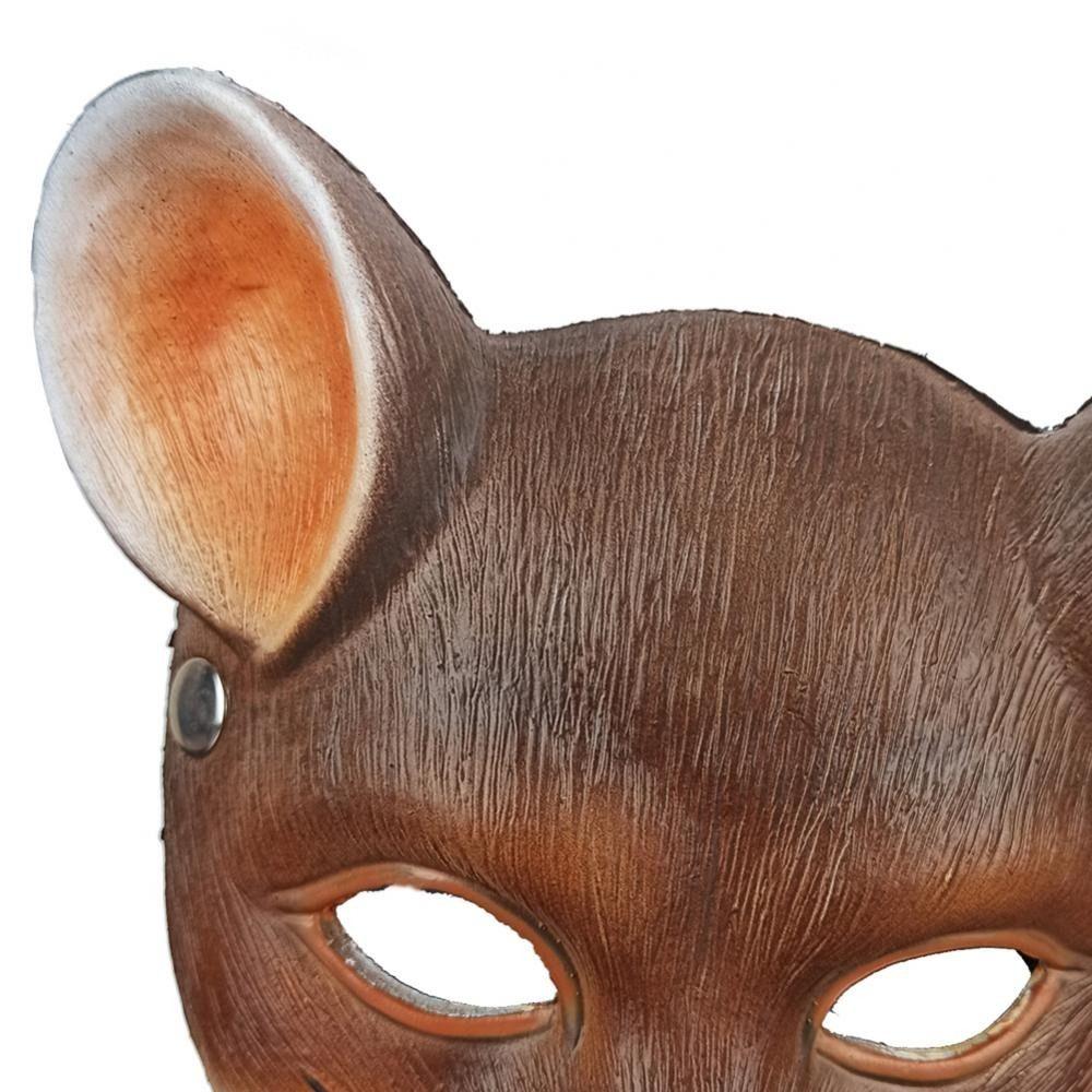 For Women Men Cosplay Accessory Halloween Masks Half Face Mask Mouse Face Cover 3D Animal Mask