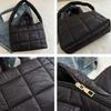 Nylon Space Cotton Handbag Solid Color Puffy Shoulder Bag Casual Cloud Tote Bag  Daily