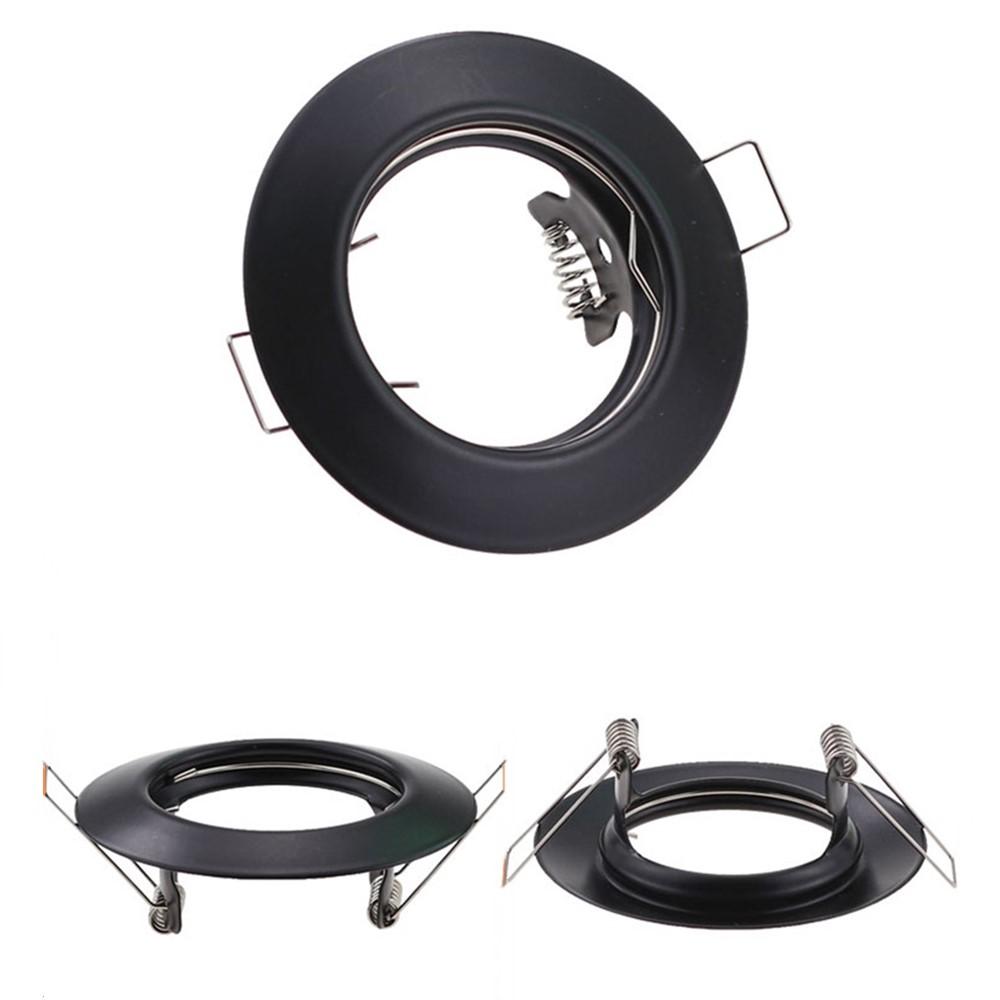 

Черно-белый круглый встраиваемый светодиодный потолочный светильник в рамке MR16 GU10, светильник, держатель для потолочного светильника, GU10, точечный светильник, предназначенный для