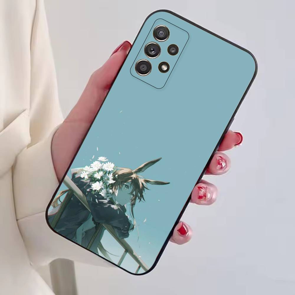 Game Arknights Phone Case Black Silicone Soft For Samsung S25,S24,S21,S22,S23,S30,Ultra,S20,Plus,Fe,Lite