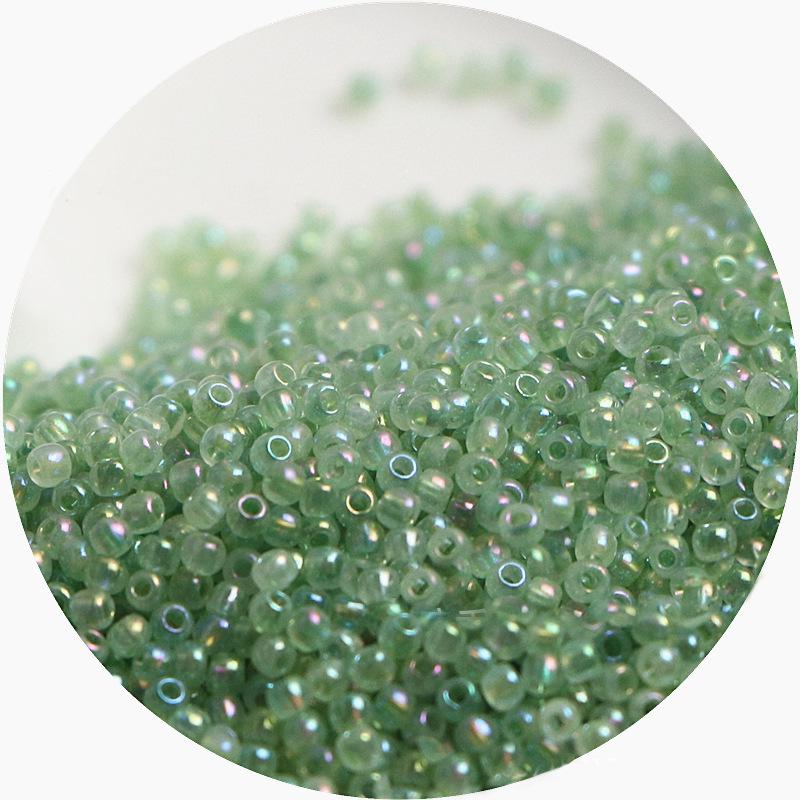 2mm Irisierende Glas-Samenperlen: Cremige Wolke für DIY Schmuck & Armbänder