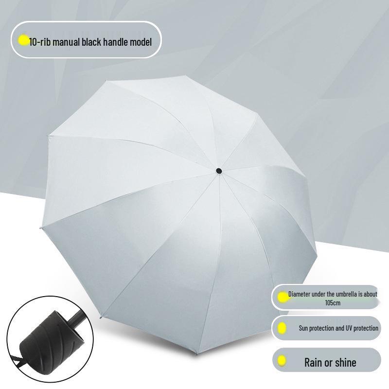 High-End Automatic Folding Sun & Rain Umbrella for Men - Large Size Sunscreen Sunshade