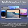 Dual-Slot Adjustable Vertical Laptop Stand Abs Plastic 4In1 Design Space-Saving For Macbook Chromebook Surface Hp Dell Book Ipad