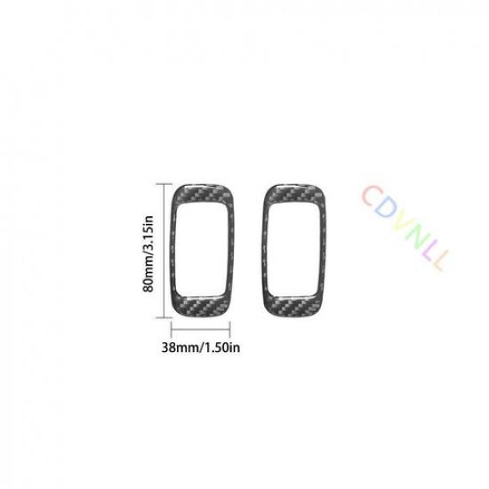 Carbon Fiber Rear Window Control Cover Trim For Toyota Tacoma Double Cab