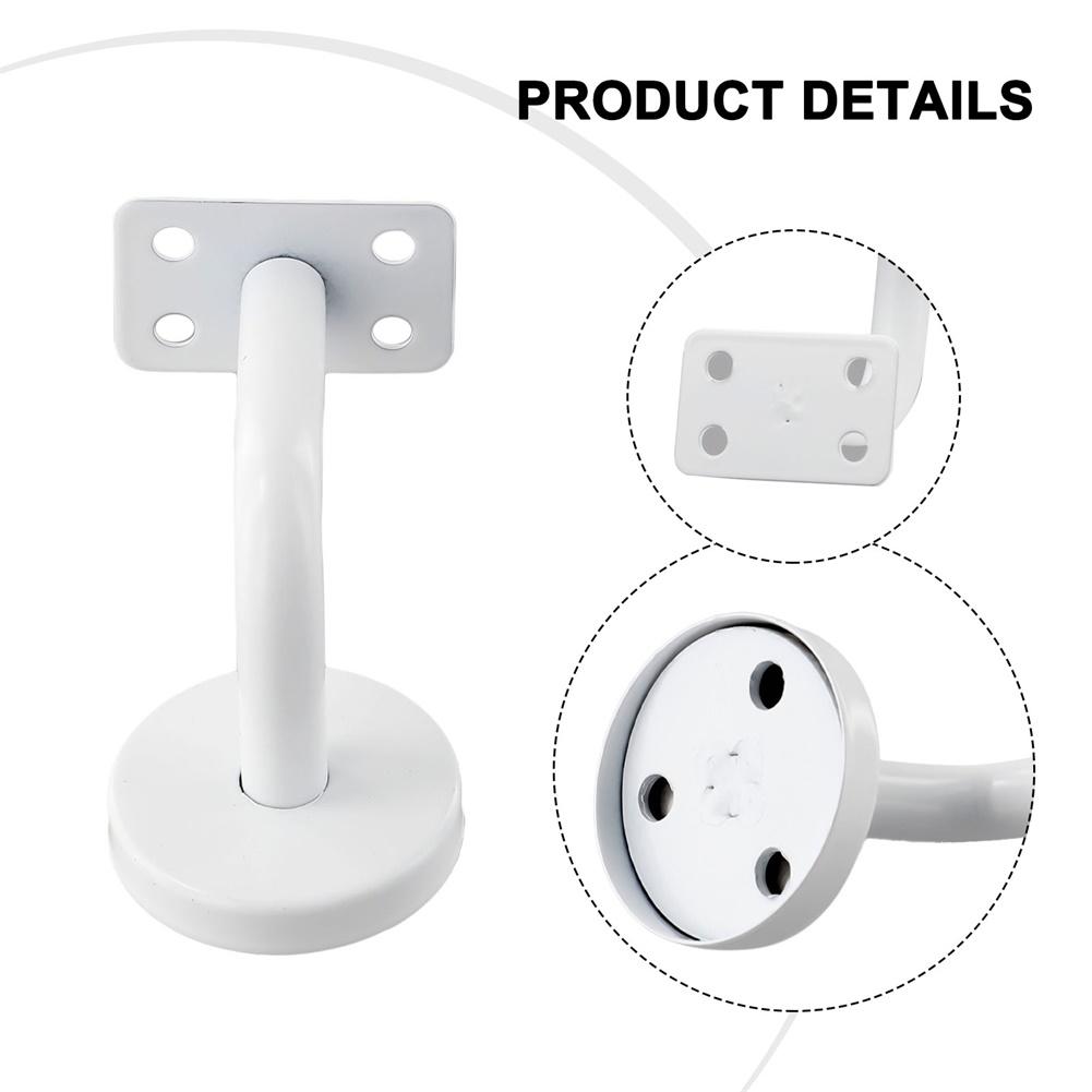 Stainless Steel Stair Handrail Bracket Stair Rail Wall Support Flat Fixed Pallet Staircase Handrail Fixing Hardware Accessories