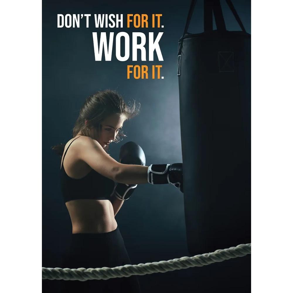 Plakaty motywacyjne do fitnessu Cytaty motywacyjne Pokonaj swój umysł i ciało Wydruki Malarstwo na płótnie Obrazy ścienne Wystrój pokoju w domu