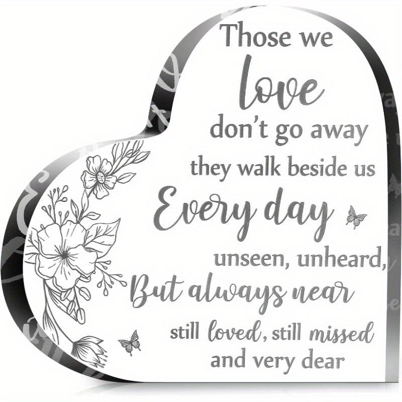 

Crystal Heart Memorial - Sentimental Sympathy Gift for Loss of Loved One чистый