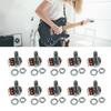 Pack of 10 Small Size Guitar 18mm Potentiometers 18mm Height Guitar Taper Pots Guitar Taper Pots for Volume Tone Control