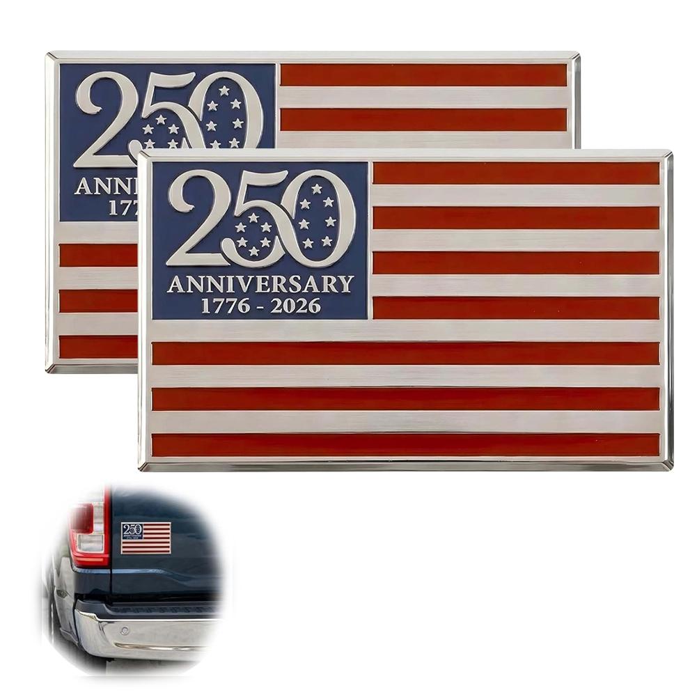 National Flag Modification Side Emblem National Flag Decoration Metal Aluminum Car Sticker