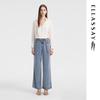 ELLASSAY Women's 2024 Spring Tencel Lyocell Wide-Leg Jeans