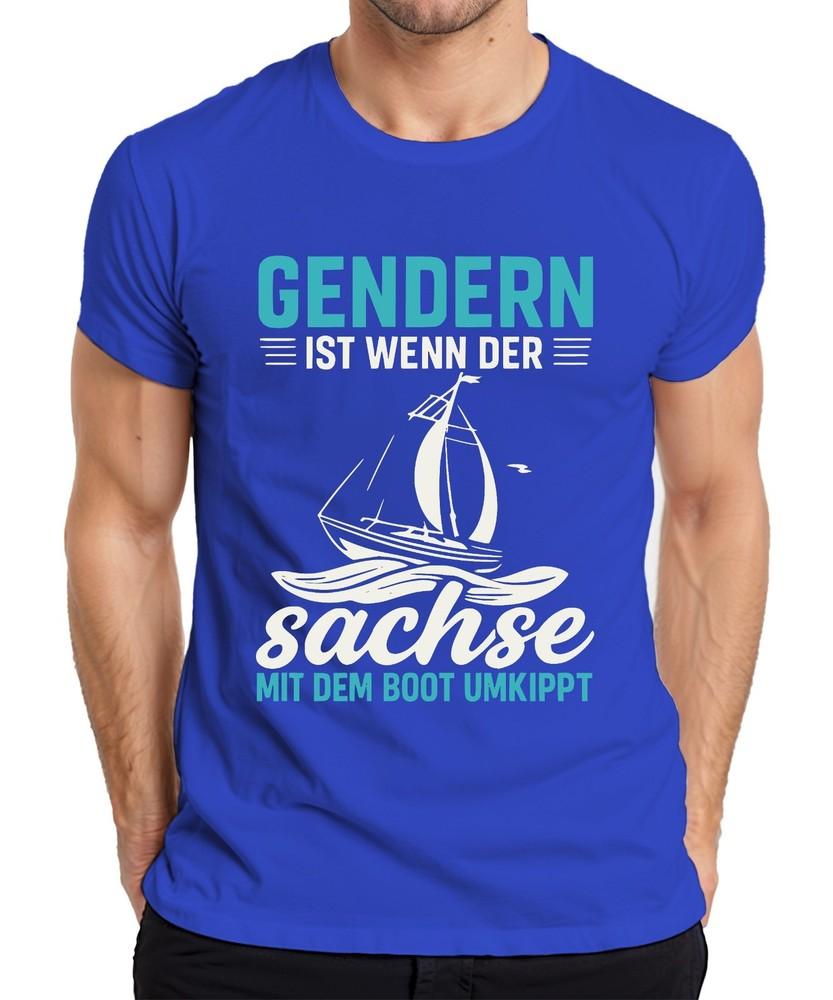 Gender Is When The Saxon Overturns Sailboat Saxony Saying Unisexs TShirt