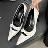 Fashion High Quality Patent Leather Women Pumps Sexy Pointed Toe Bow Design Thin High Heels Elegant Party Dress Shoes Zapatos De Mujer