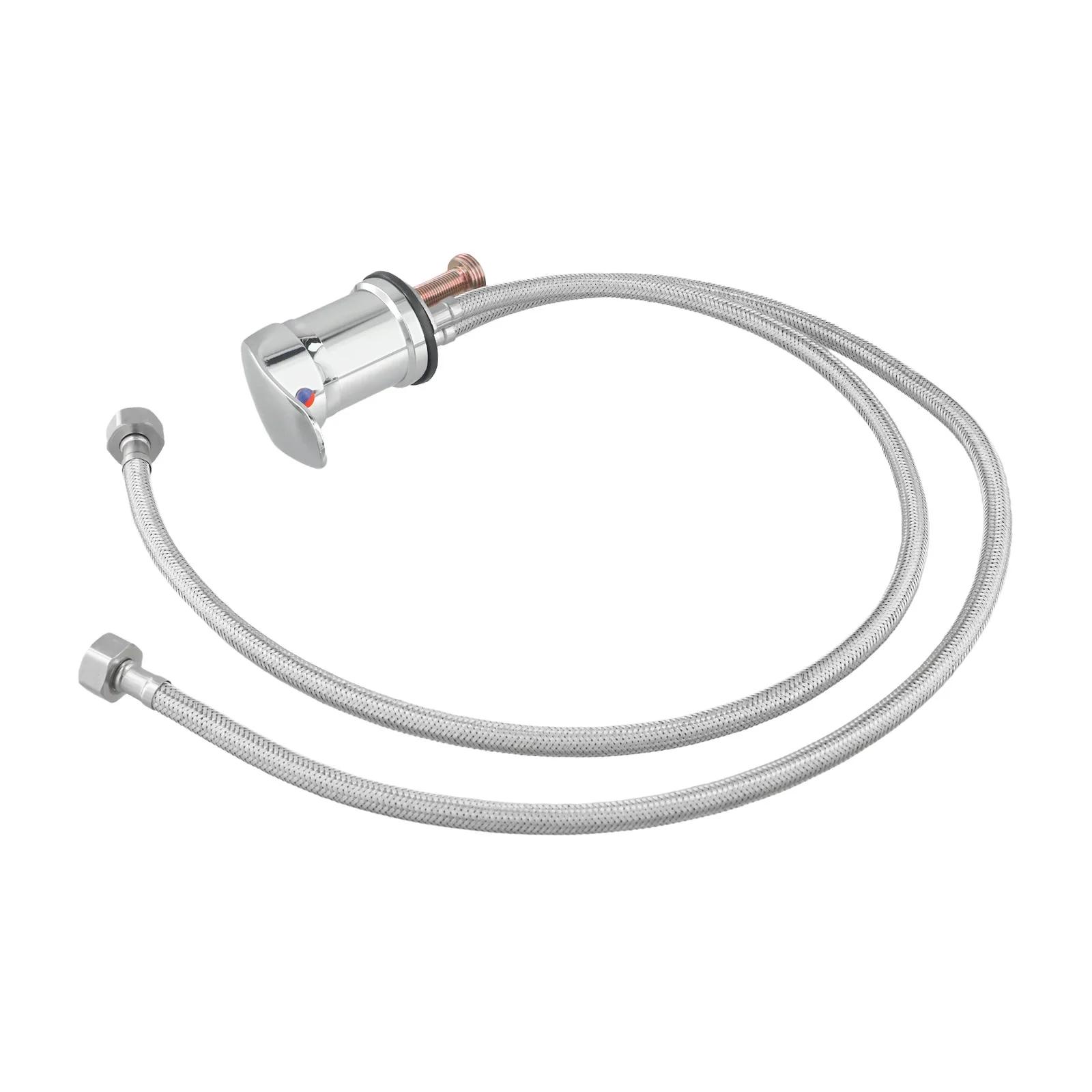 

Chrome Single Handle Hand Shower With Hose Hairdressing Complete Chrome Fitting Fabric Hose Generous Hose Length China Mainland