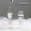 High Borosilicate Glass Bowknot Wine Glass