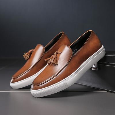Sapatos casuais masculinos Sapatos casuais preguiçosos de couro Sapatos da moda para homens Tênis da moda para homens Sapatos mocassins Sapatos baixos Sapatos de tamanho grande