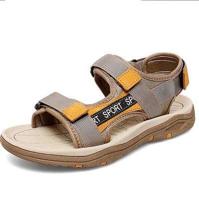 38-47 Summer Men's Leather Beach Sandal Sandals Leather Lightweight Sports Sandals