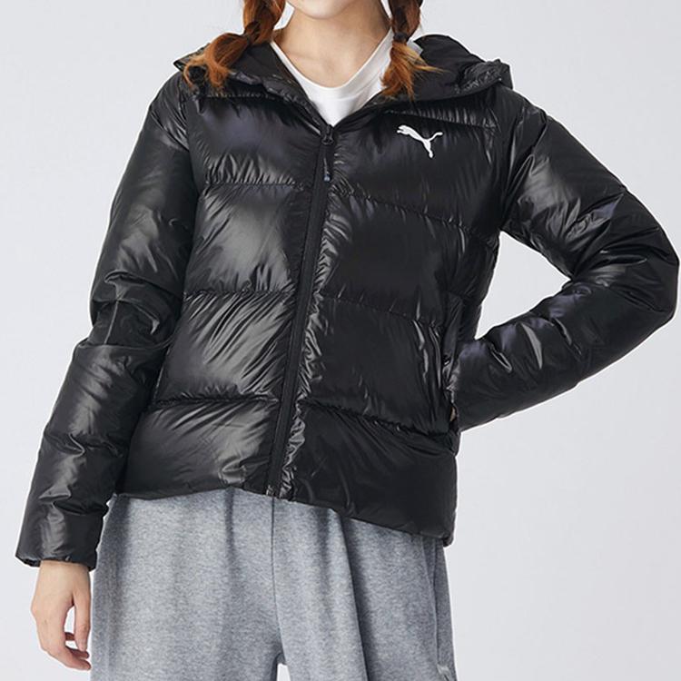 Puma Windproof Warm Sports Puffer Jacket Women Outerwear Black 585517-01