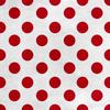 Tela de Terciopelo Real Poliéster Para Coser - Motivo Puntos Rojos