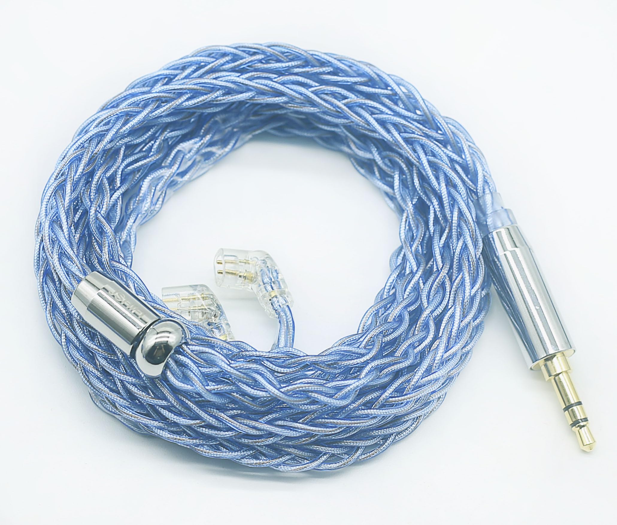 

QDC Серебряная фольгированная нить Медная фольгированная нить Провод Кабель для обновления наушников Китайский QDC Кабель для замены наушников Совместимый с KZ [JSHiFi-Magic] 3,5 мм