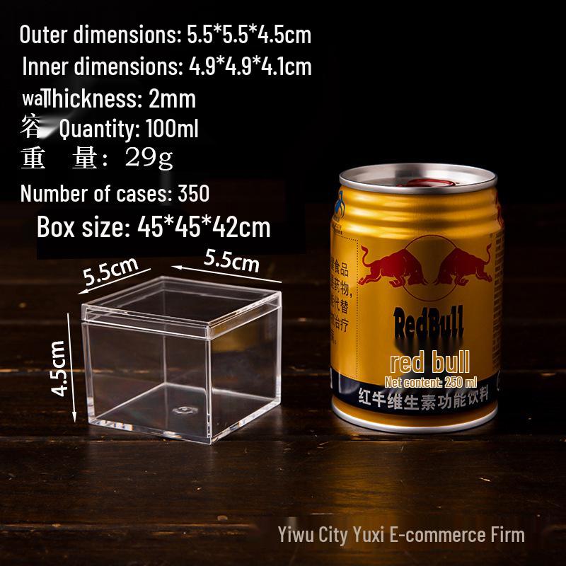 Transparent Acrylic Storage Box with Lid for Jewelry, Gifts, or Wedding Candy Display