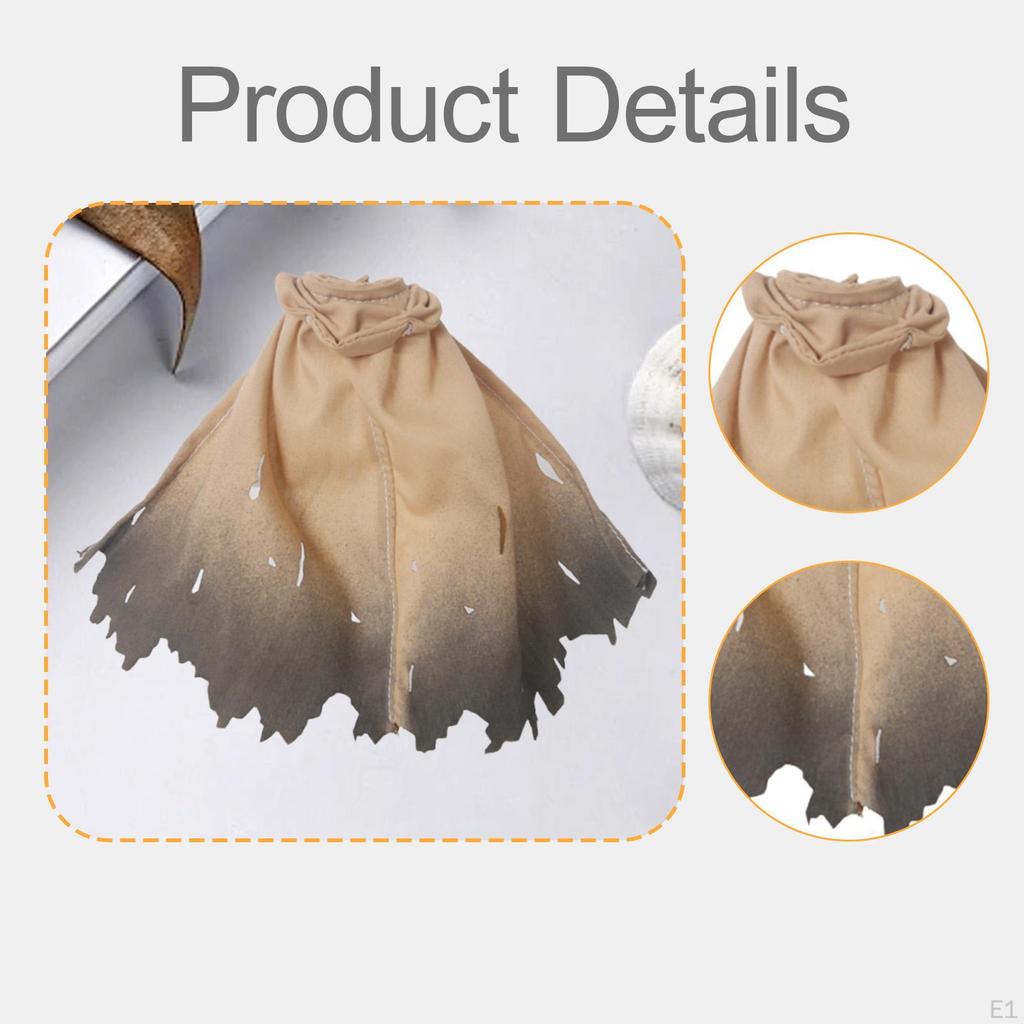 1/12 Action Figure Clothes Cape Accessories Fashion Dress Up Miniature Clothing Doll Costume