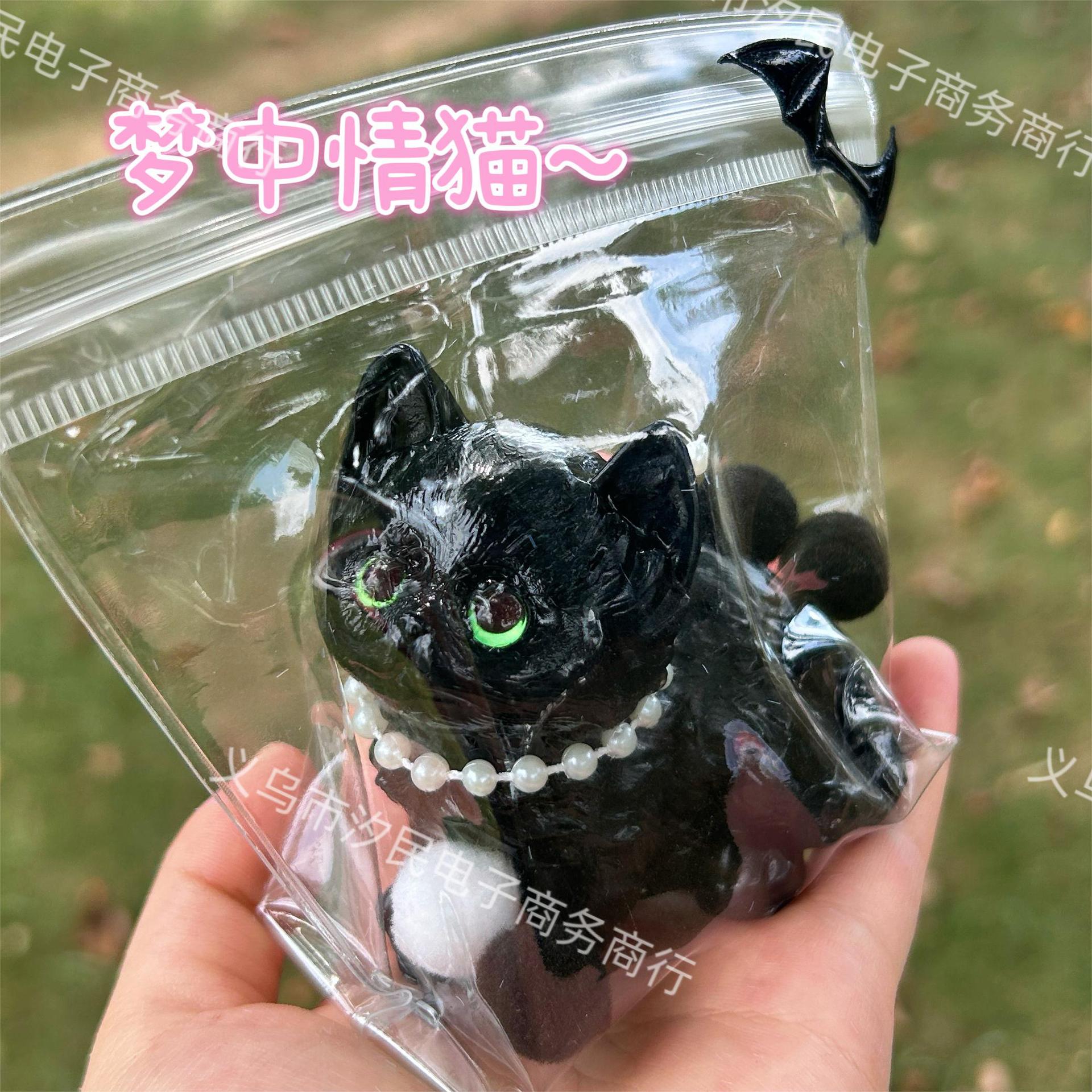 

Милая 3D игрушка-сквиши в виде кошки ручной работы для снятия стресса