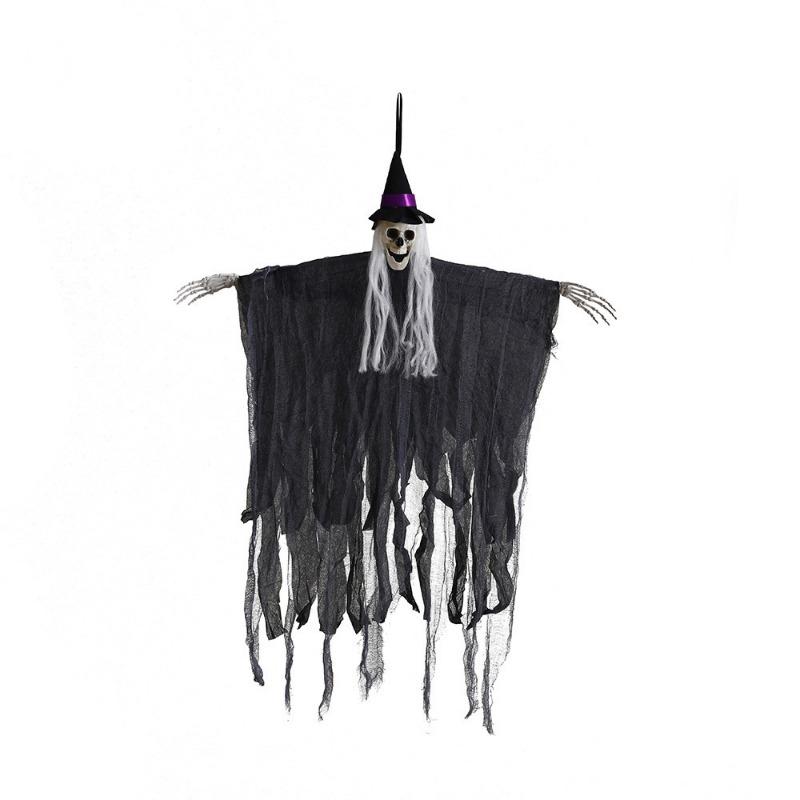 1PC Halloween Ornaments Pumpkin Hanging Ghost Face Gauze Hanging Ghost Festival Haunted House Courtyard Party Atmosphere Arrangement Props