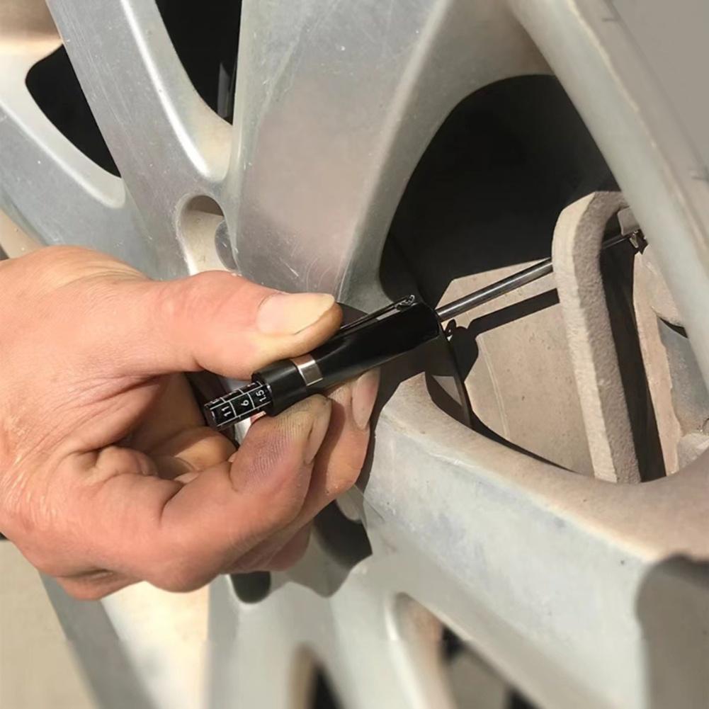 1pc Car Brake Pad Measuring Gauge Brake Pad Scale Brake Pad Detection Pen Measuring Tool Car Tire Special Tool