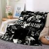 1Pc Billie Eilish Collage Blanket Soft And Comfortable Casual Warm Camping Travel Christmas Halloween Xmas Gift M924457