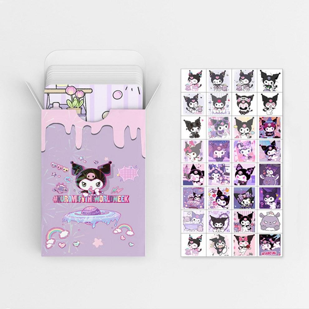 

Товары для фотокарточек Sanrio LOMO Иллюстрация Фотокарточка 60 шт. + Мини-наклейка 32 шт., Куроми, 1 шт.