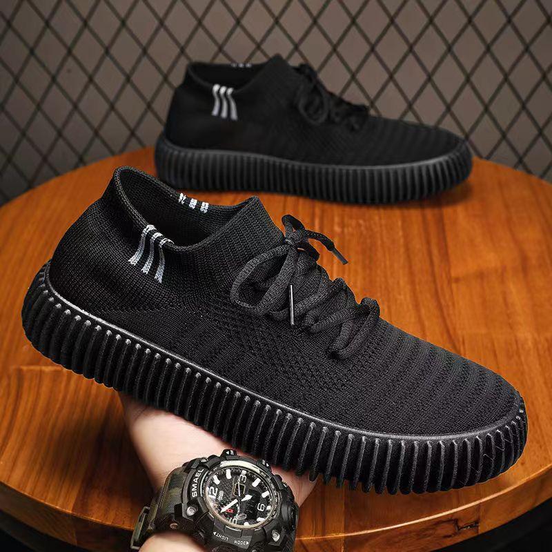New Men Shoes Skateboarding for Men Sneakers  Flat  Fashion Chef Shoes Breathable Non-slip Tennis Shoe Student Shoes
