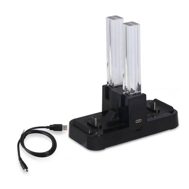 

4 in 1 Charger Dock Stand with Light Bar Portable Type-C Charging Dock Cradle Station for Gaming Controller 1