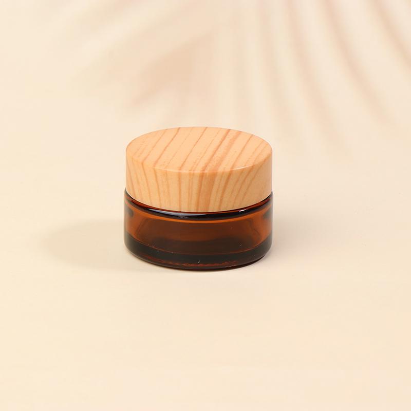 5/10/15/20/30/50/60/100G Dark Tan Cream Bottle Glass Separate Bottle Face Cream Eye Cream Box Travel Empty Cosmetic Container