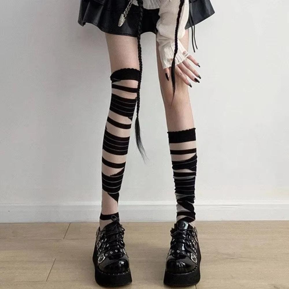 JK Y2k Long Stockings Ultrathin Long Tube Hosiery New Knee Socks  All Seasons