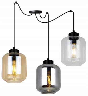 LUMINÁRIA PENDENTE MODERNA ELEGANTE COM CÚPULA DE VIDRO