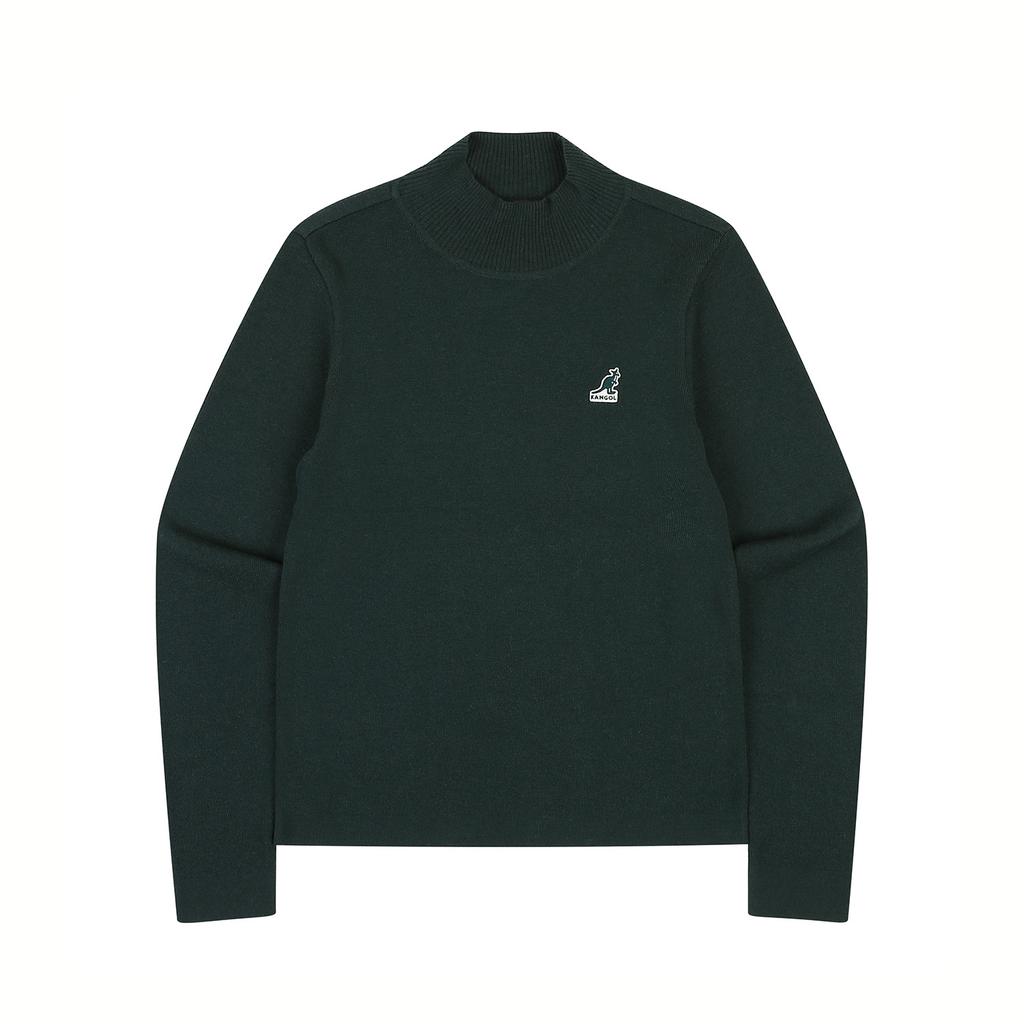 KANGOL Women'S High-Neck Slim Knit 1874 Green