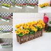 Home Living Artificial Plant Set With Wooden Fence For Wedding Decor And Photo Props