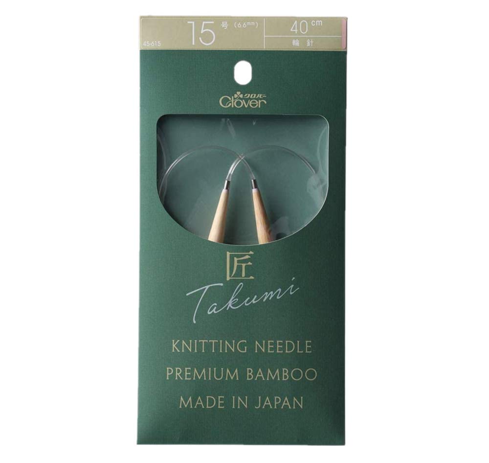 Clover Takumi Circular Needles S 40cm 15 Gauge CL45-615