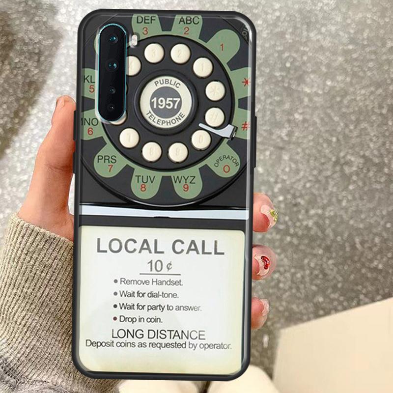 Retro Telephone Rotary Dial Case For OnePlus 15 15R 13 13R 13T 12 12R 11 10 10R 10T 8T Nord CE 5 4 2 3 Lite N20 N30 Coque