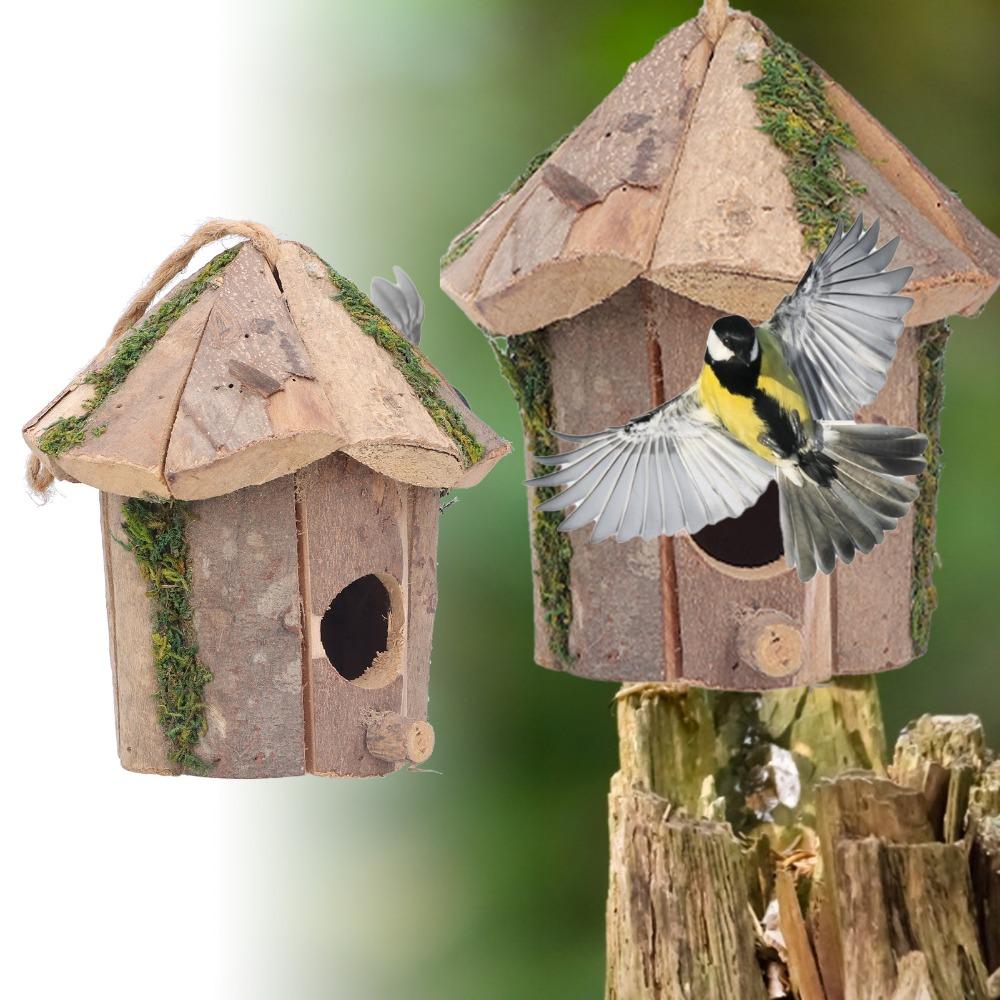 Wood Hanging Bird House Exquisite Design Garden Birdhouse Wooden Birdhouse Outdoor Garden