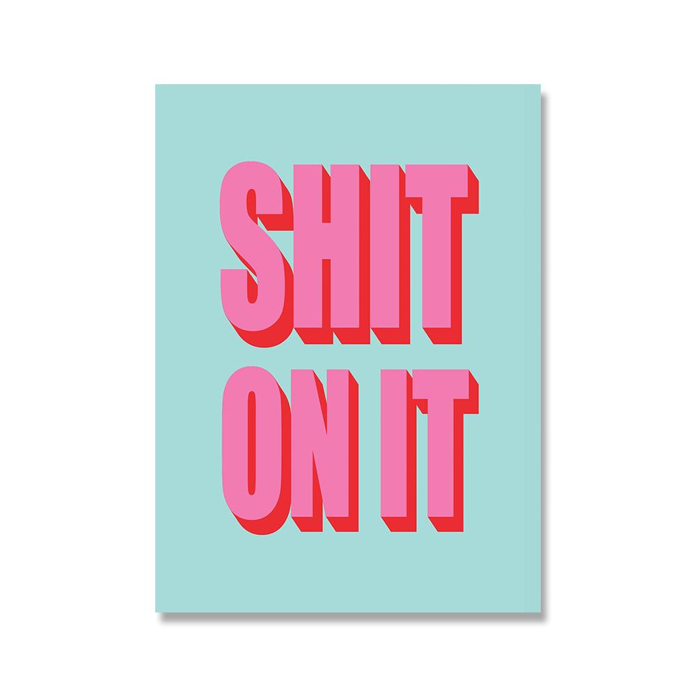 Diese Küche ist zum Tanzen Poster Bunter Kunstdruck Lustiges Leinwandgemälde Zitat Moderne Wandbilder Wohnzimmer Heimdekor