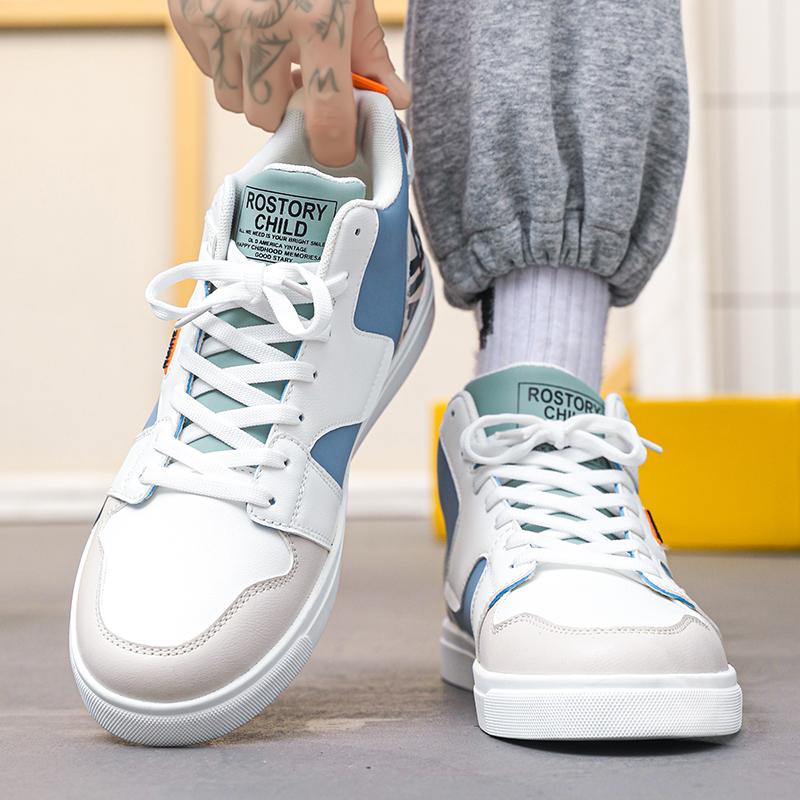 Hvite sportssko for menn Fritidssko Street Style løpesneakers Sko for studenter Overstore vintersko Høytopp