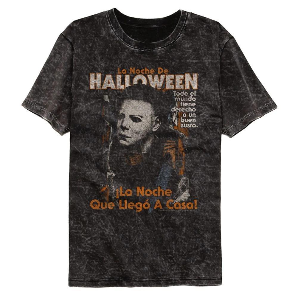 Halloween Spanish Poster Colortone Mineral Wash Movie  Children s T-shirt 120
