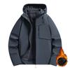 Soft Shell Jacket Men's and Women's Autumn and Winter Fleece Thickened Warm Loose Couple Coat Hooded Jacket